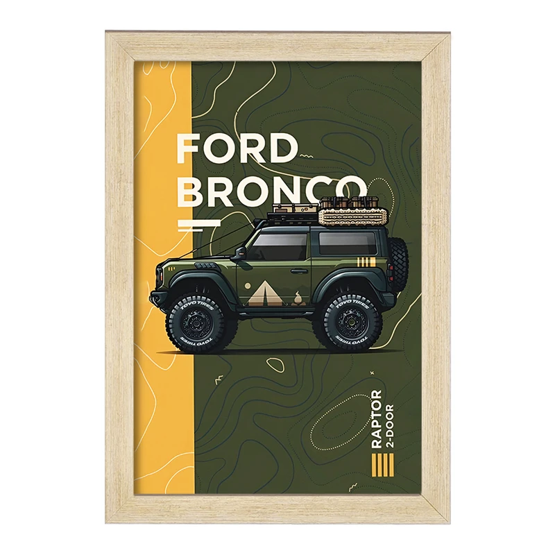 تابلو خندالو طرح فورد (Ford Bronco) کد F14174
