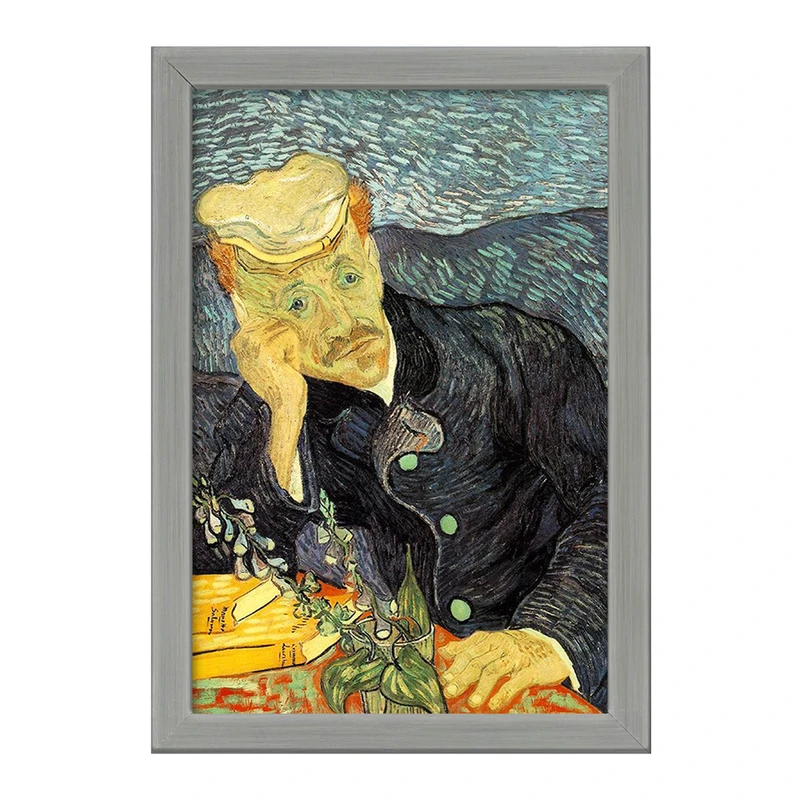 تابلو خندالو طرح نقاشی پرتره دکتر گچت اثر ونسان ون گوگ کد F12232