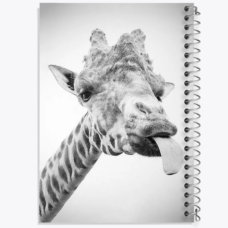 دفتر مشق 50 برگ خندالو طرح زرافه کد F3553