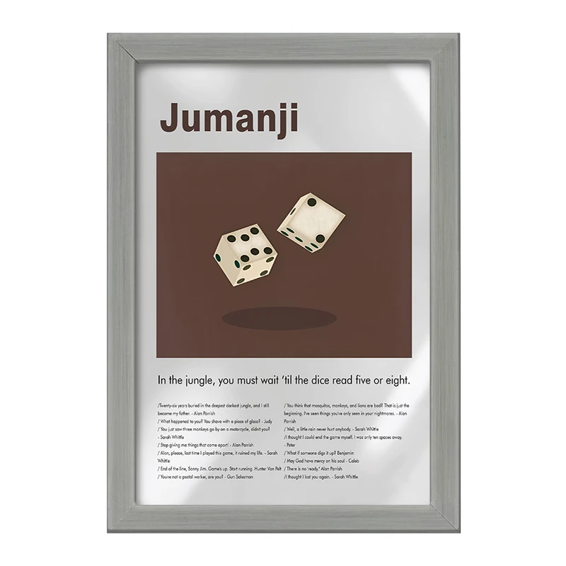 تابلو خندالو طرح جومانجی (Jumanji) کد F13819