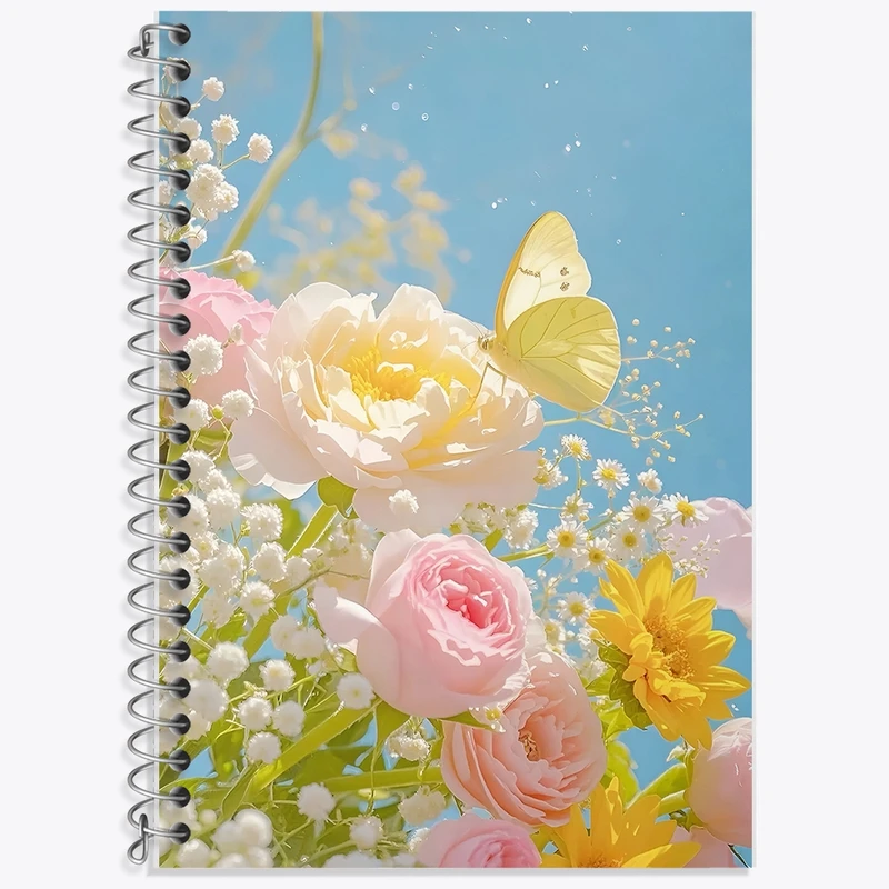 دفتر لغت 50 برگ خندالو طرح گل کد F10918