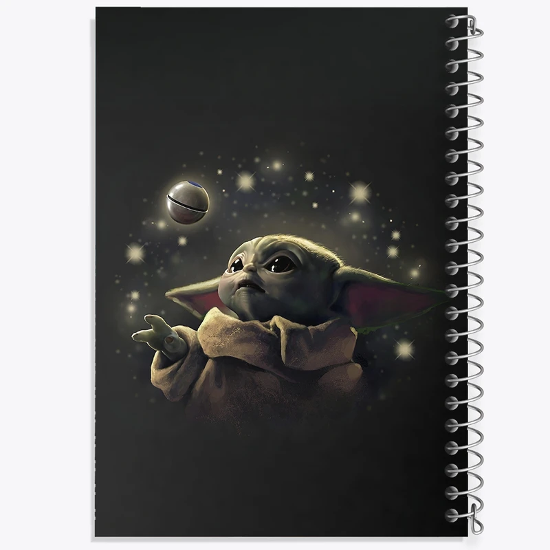 دفتر مشق 100 برگ خندالو طرح بیبی یودا کد F3368