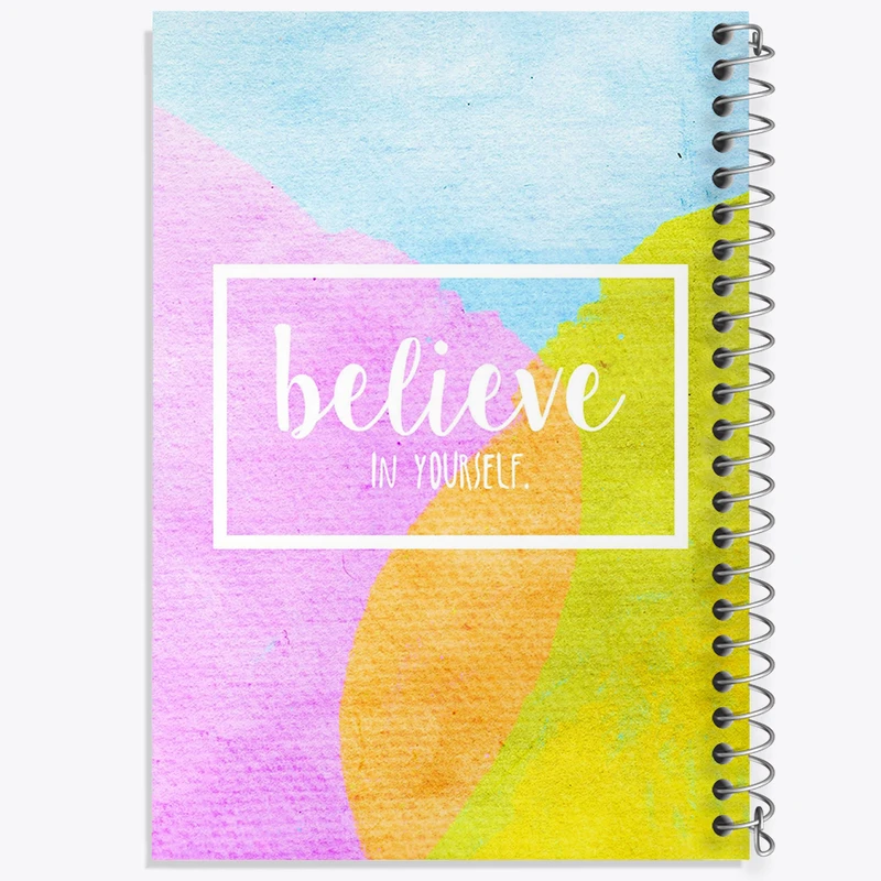 دفتر مشق 50 برگ خندالو طرح Believe In Yourself کد N6019