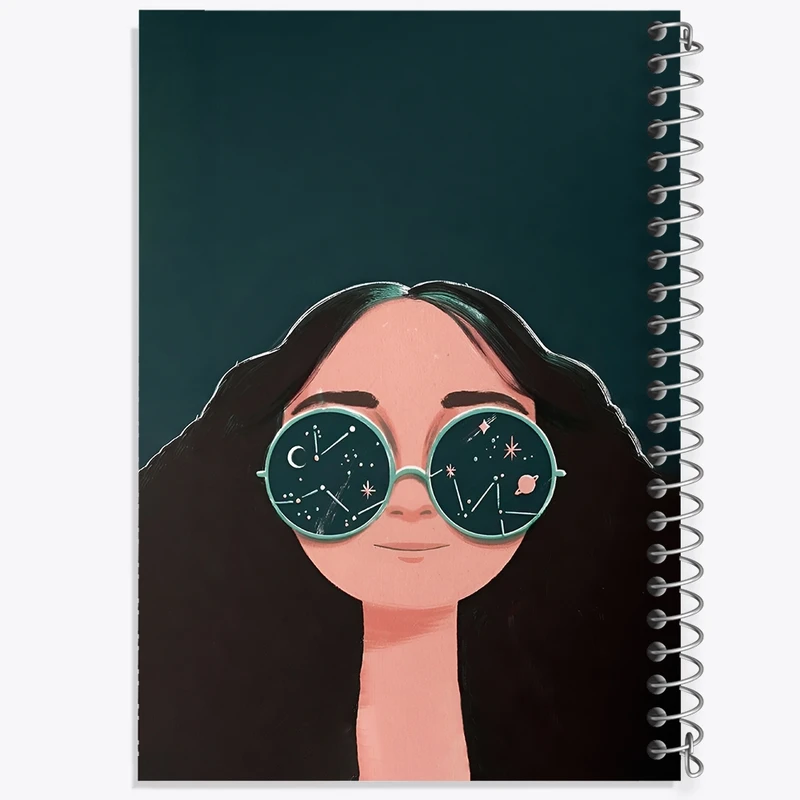 دفتر طراحی 50 برگ خندالو طرح دخترانه کد N3167