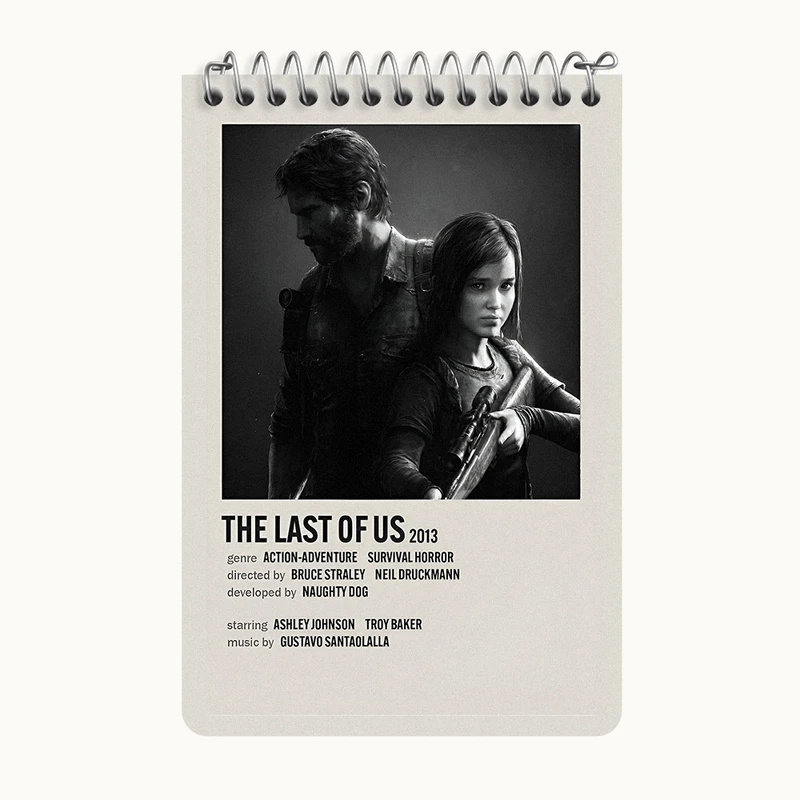 دفتر یادداشت 50 برگ خندالو طرح لست آف آس (The Last Of Us) کد F13455