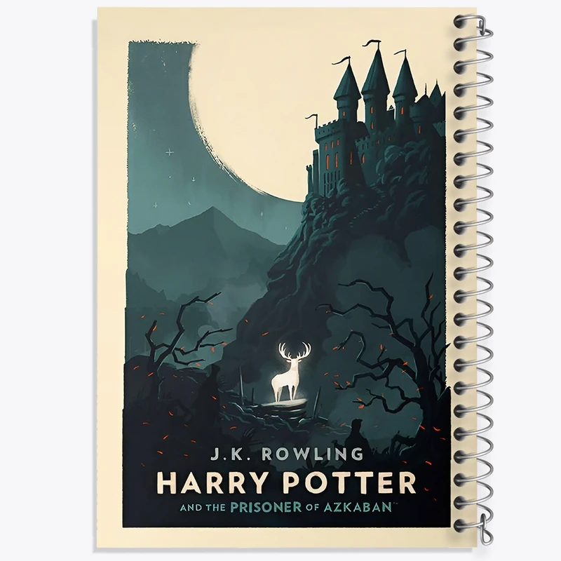 دفتر ژورنال نویسی 50 برگ خندالو مدل نقطه ای طرح هری پاتر (Harry Potter) کد N8559