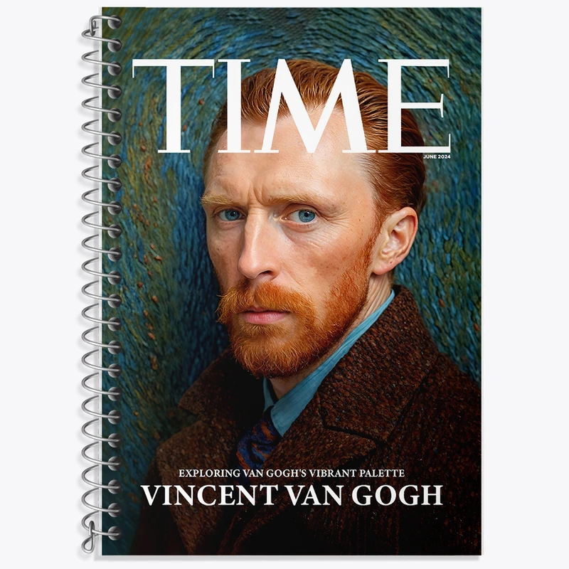 دفتر نت موسیقی 50 برگ خندالو طرح ونسان ونگوگ کد F14184