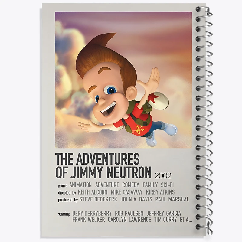 دفتر نقاشی 50 برگ خندالو طرح پسر نابغه جیمی نوترون کد F13194