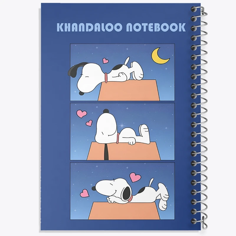 دفتر طراحی 50 برگ خندالو طرح اسنوپی (snoopy) کد N6218