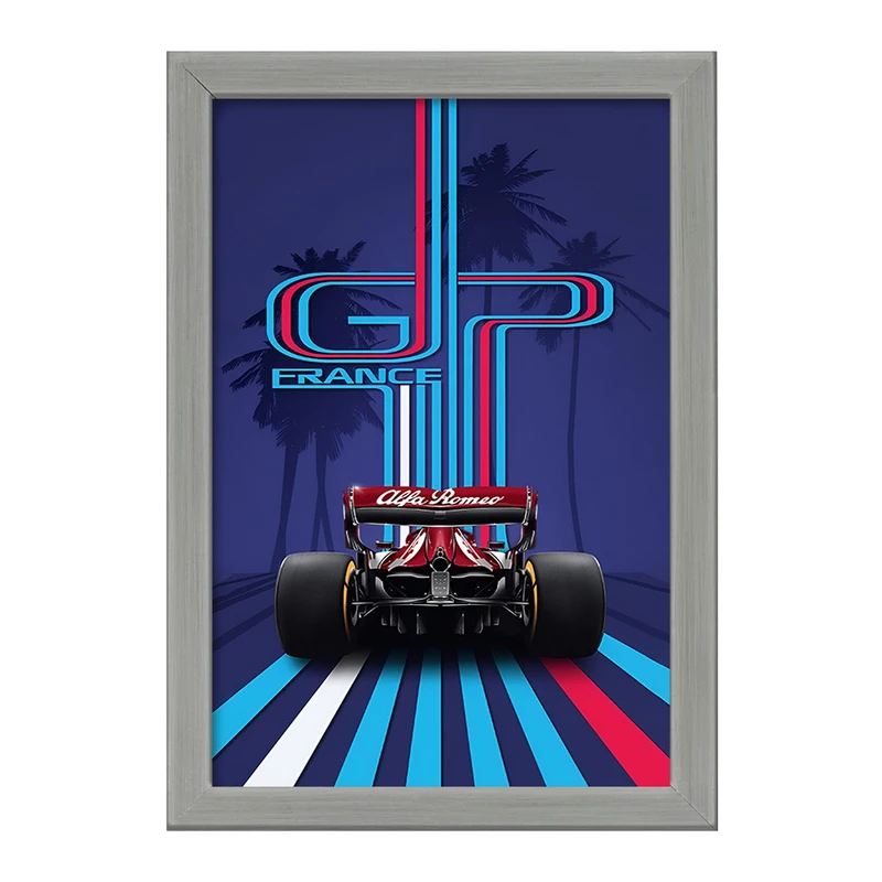 تابلو خندالو طرح ماشین مسابقه ای کد F4957