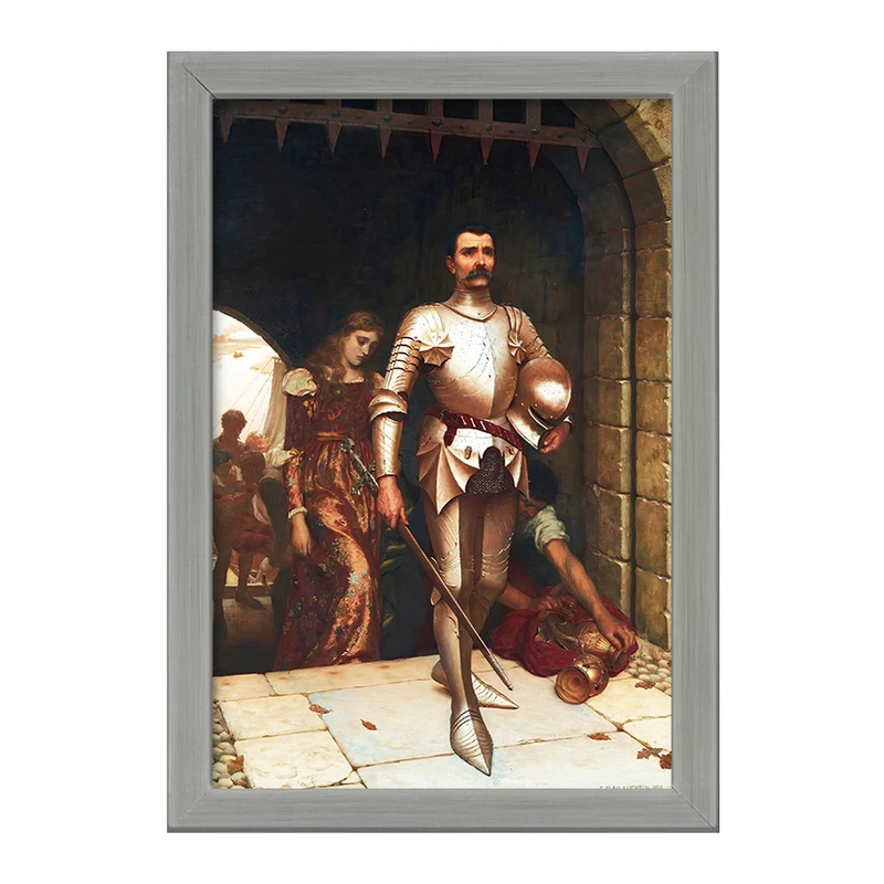 تابلو خندالو طرح نقاشی فتح اثر ادموند بلر لیتون کد F12459