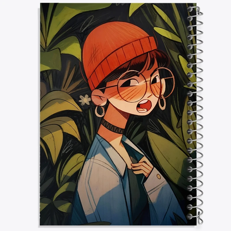 دفتر طراحی 50 برگ خندالو طرح دخترانه کد F10966