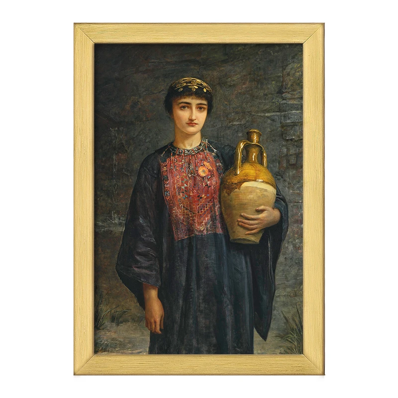 تابلو خندالو طرح نقاشی دختر بیت لحم اثر ادوین لانگ کد F12438