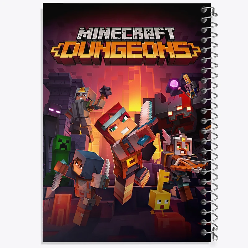 دفتر طراحی 50 برگ خندالو طرح بازی ماینکرافت Minecraft  کد 23239