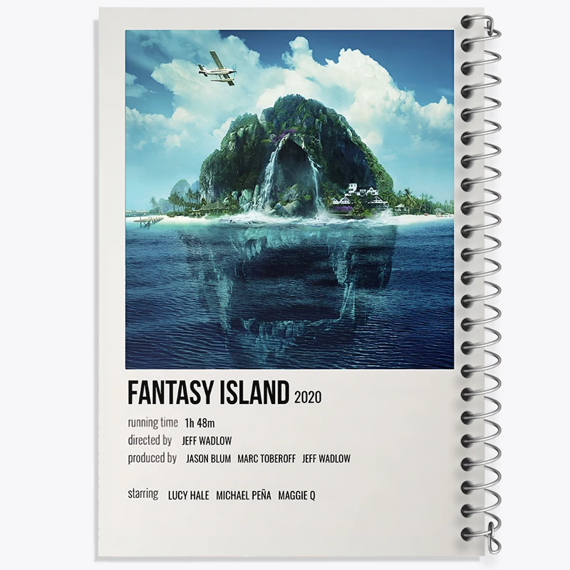دفتر نقاشی 50 برگ خندالو طرح جزیره فانتزی (Fantasy Island) کد F13301