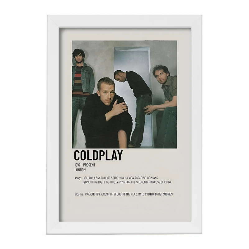 تابلو خندالو طرح کلد پلی (Coldplay) کد F13464