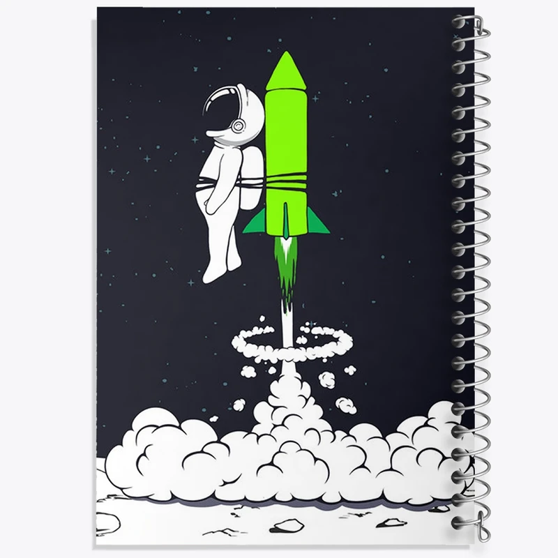 دفتر طراحی 50 برگ خندالو طرح فضایی کد 25146