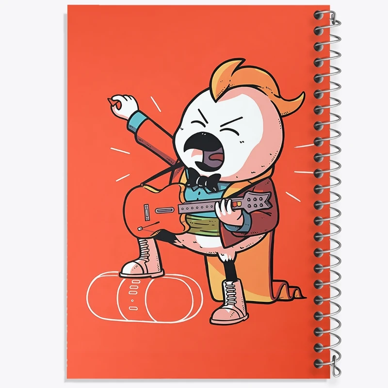 دفتر ژورنال نویسی 50 برگ خندالو مدل نقطه ای طرح طوطی خواننده کد N6247