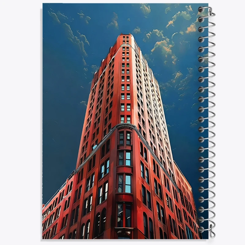 دفتر لیست خرید 50 برگ خندالو طرح آسمان خراش کد N7498