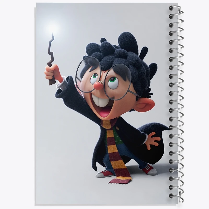 دفتر طراحی 50 برگ خندالو طرح هری پاتر (Harry Potter) کد F733