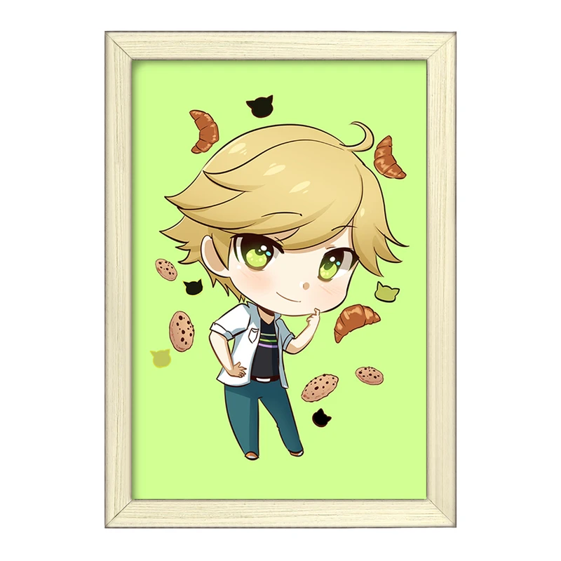 تابلو خندالو طرح پسر گربه ای  کد 3471