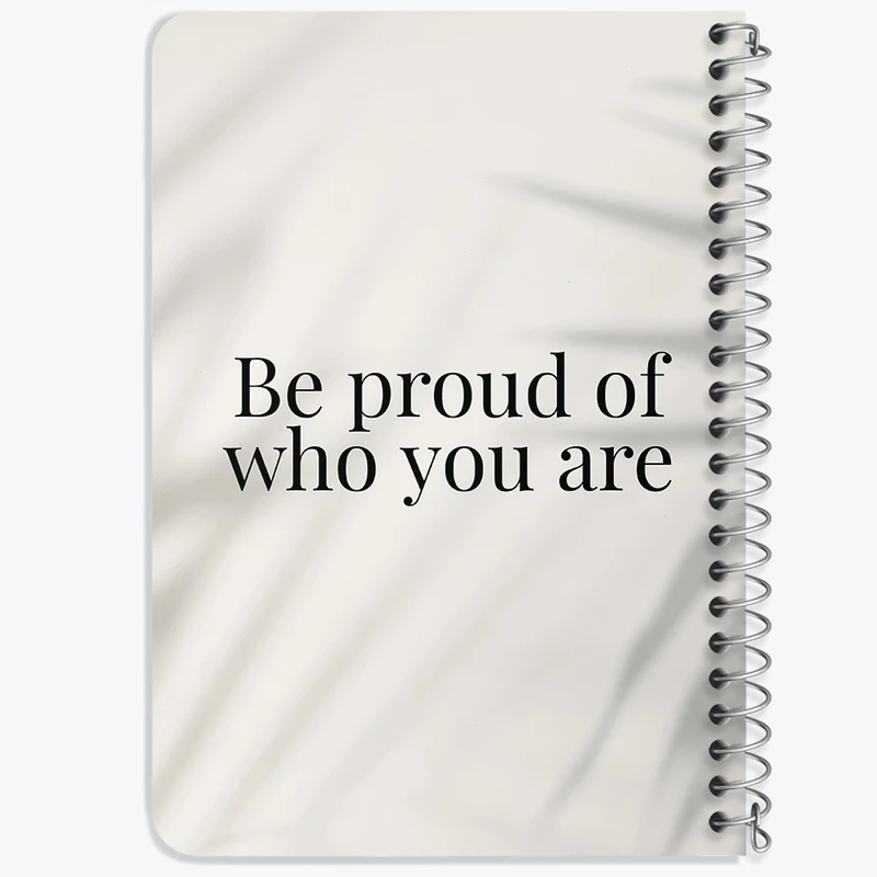 دفتر یادداشت 50 برگ خندالو طرح Be Proud Of Who You Are کد N2301