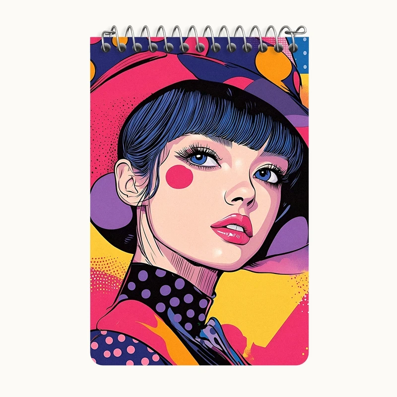 دفتر یادداشت 50 برگ خندالو طرح دخترانه کد F9732