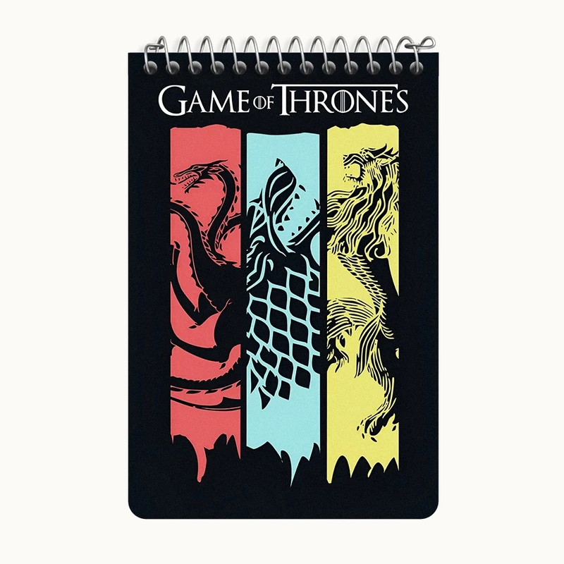 دفتر یادداشت 50 برگ خندالو طرح گیم آف ترونز (Game of Thrones)  کد F4682