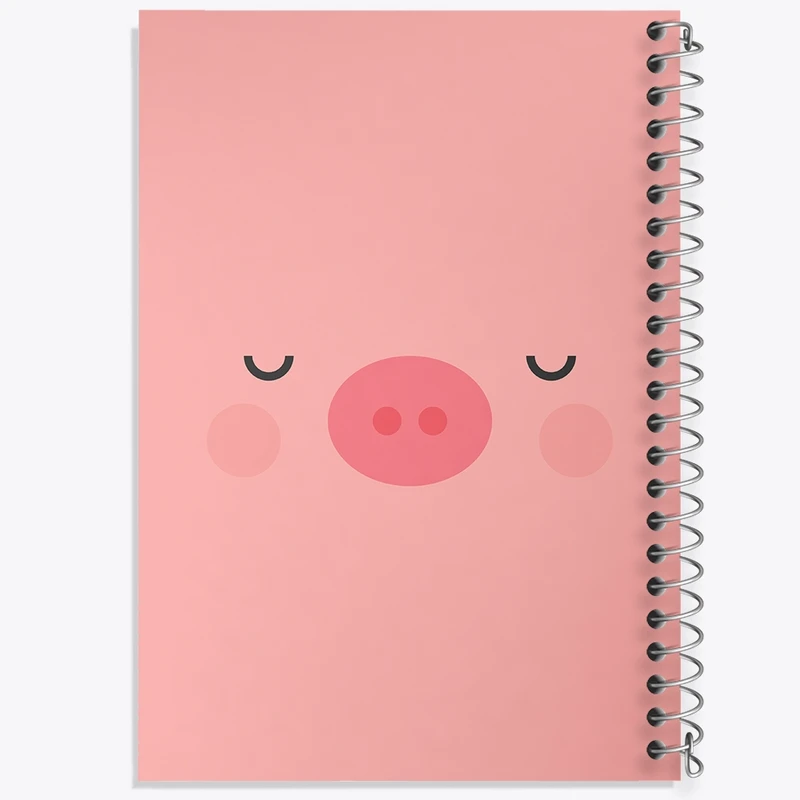 دفتر طراحی 50 برگ خندالو طرح خوک کیوت کد N1522