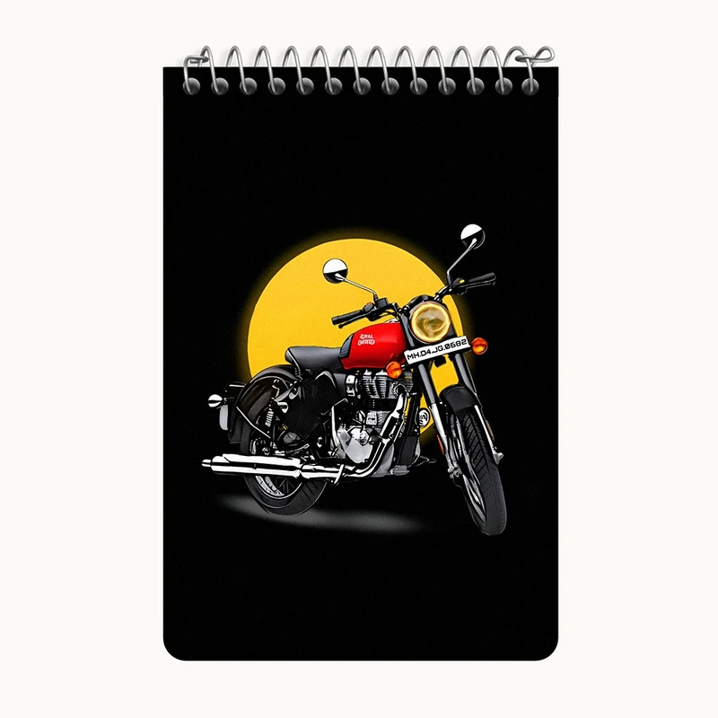 دفتر یادداشت 50 برگ خندالو طرح موتور سیکلت کد F5190