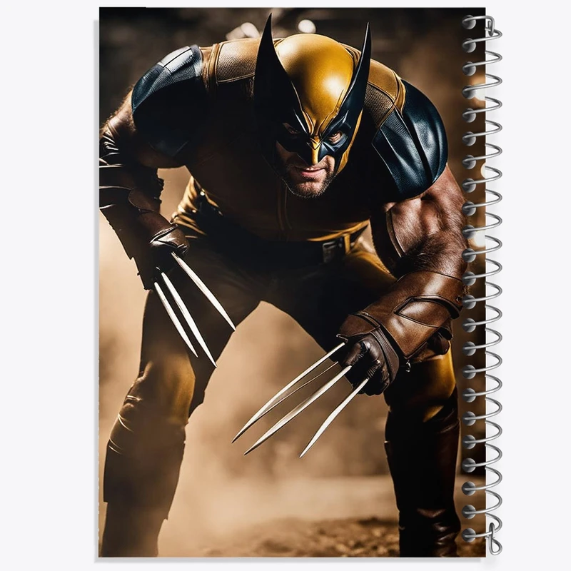 دفتر طراحی 50 برگ خندالو طرح فیلم ولورین کد N17