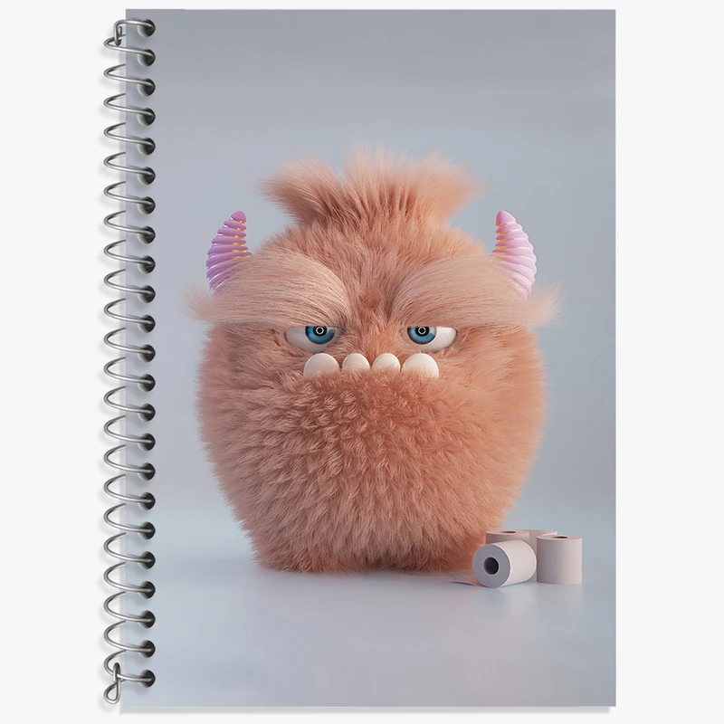 دفتر لغت 50 برگ خندالو طرح هیولای بامزه کد F3334