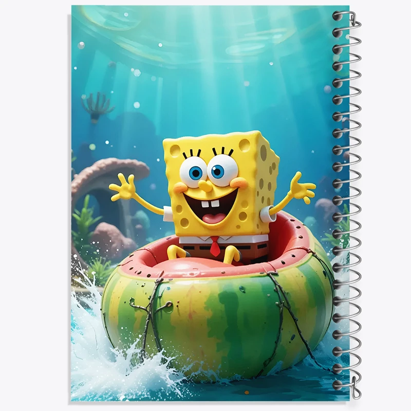 دفتر مشق 100 برگ خندالو طرح باب اسفنجی کد F13696