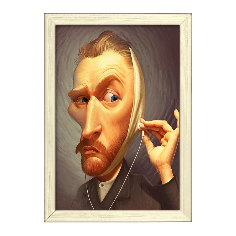 تابلو خندالو طرح ونسان ونگوگ کد F4605