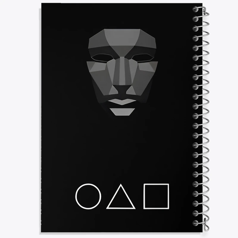 دفتر طراحی 50 برگ خندالو طرح بازی مرکب (Squid Game) کد F11867