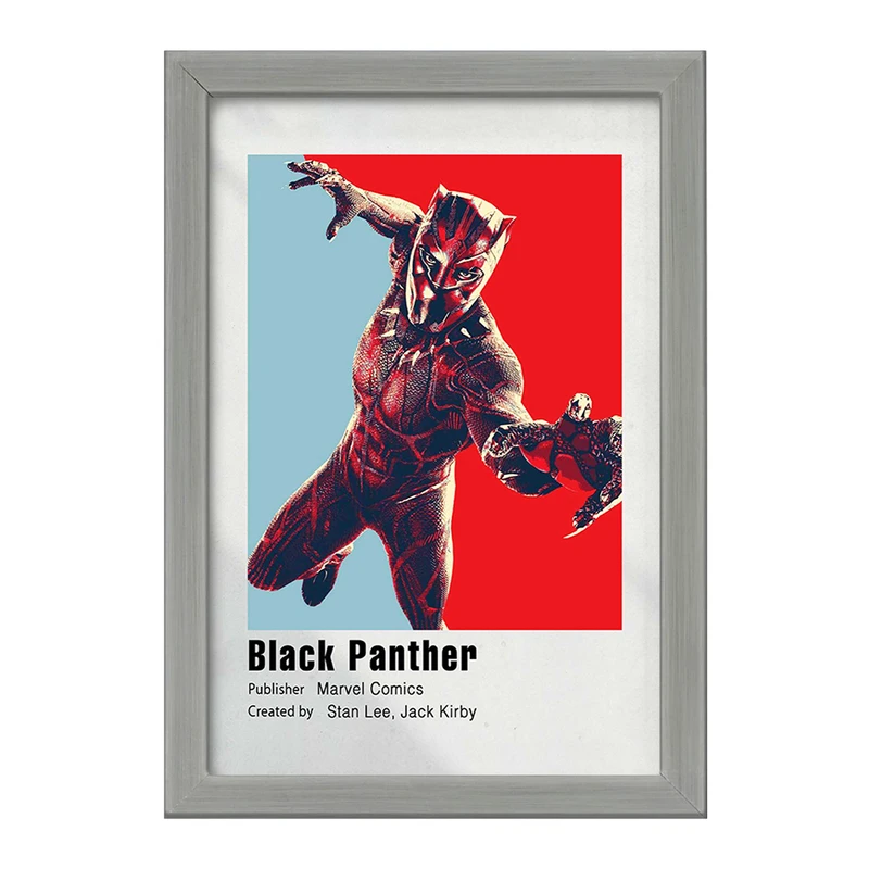 تابلو خندالو طرح بلک پانتر (Black Panther) کد F11256