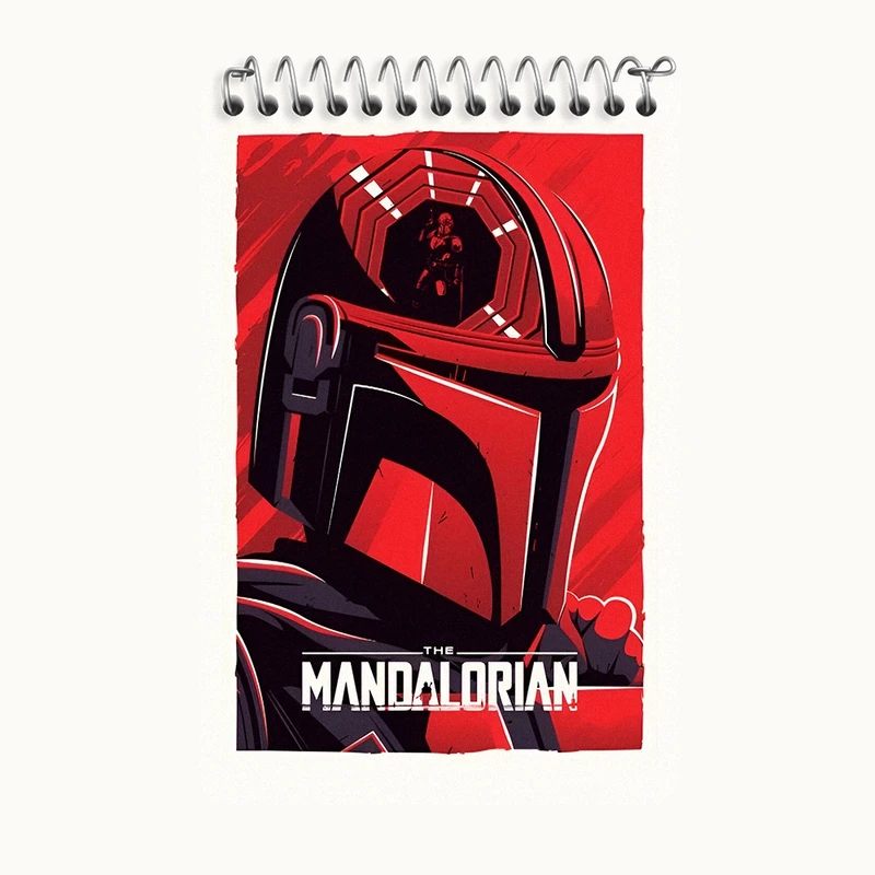دفتر یادداشت 50 برگ خندالو طرح مندلورین (The Mandalorian) کد F13745