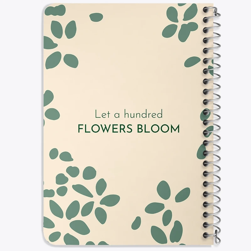 دفتر یادداشت 50 برگ خندالو طرح Let A Hundred Flowers Bloom کد N6904