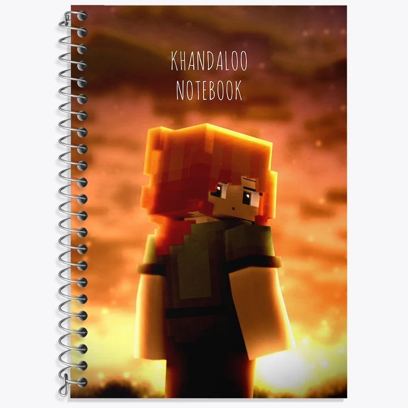 دفتر لغت 50 برگ خندالو طرح بازی ماینکرافت (Minecraft) کد N8749