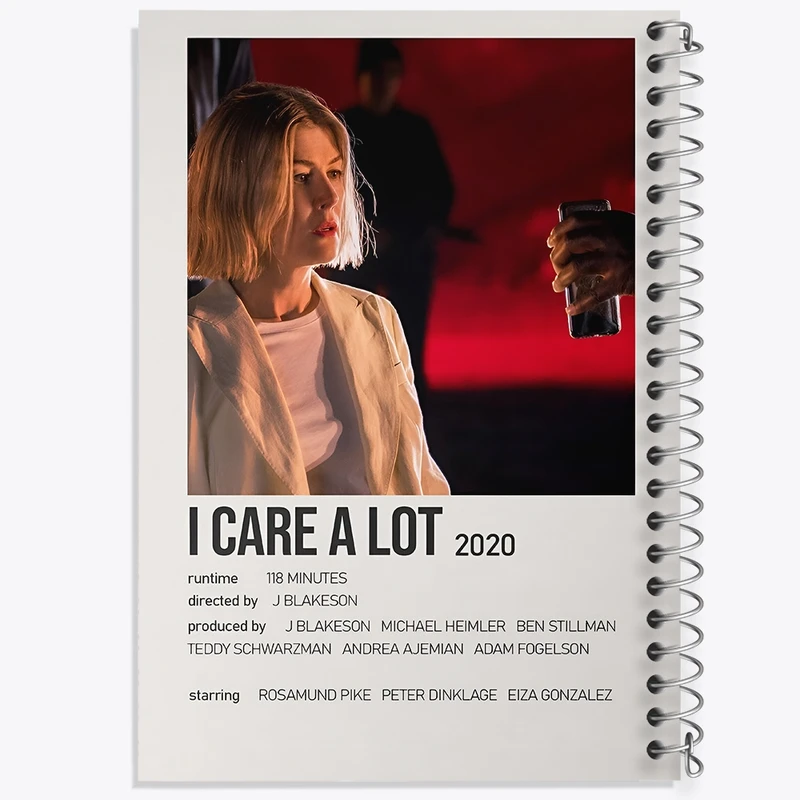 دفتر شطرنجی 50 برگ خندالو طرح من خیلی مراقبم (I Care a Lot) کد F12998