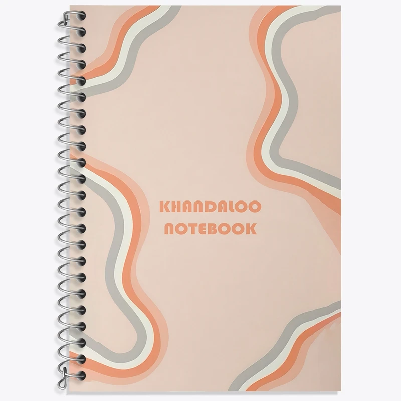 دفتر زبان 50 برگ خندالو مدل سه خط طرح مدرن کد N8577