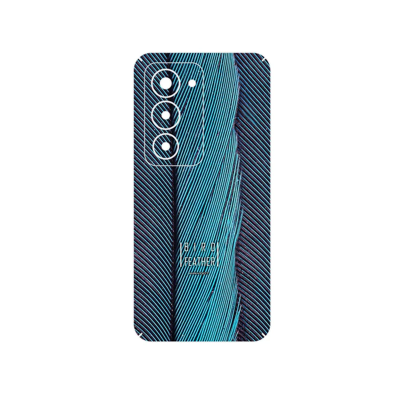 برچسب پوششی ماهوت مدل Turquoise feathers مناسب برای گوشی موبایل شیائومی Redmi 15 4G