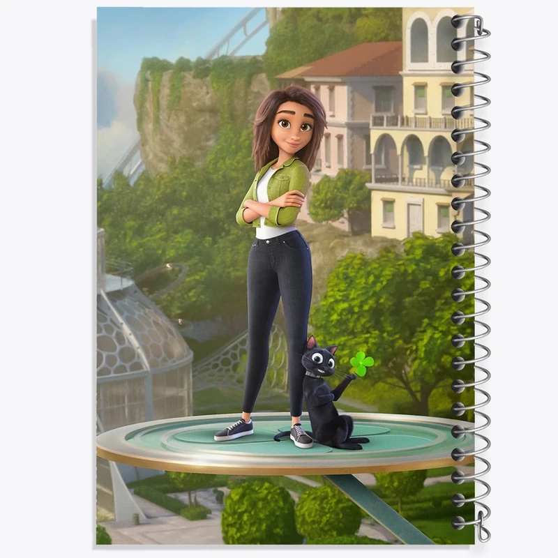 دفتر طراحی 50 برگ خندالو طرح انیمیشن شانس لاک Luck کد 26035