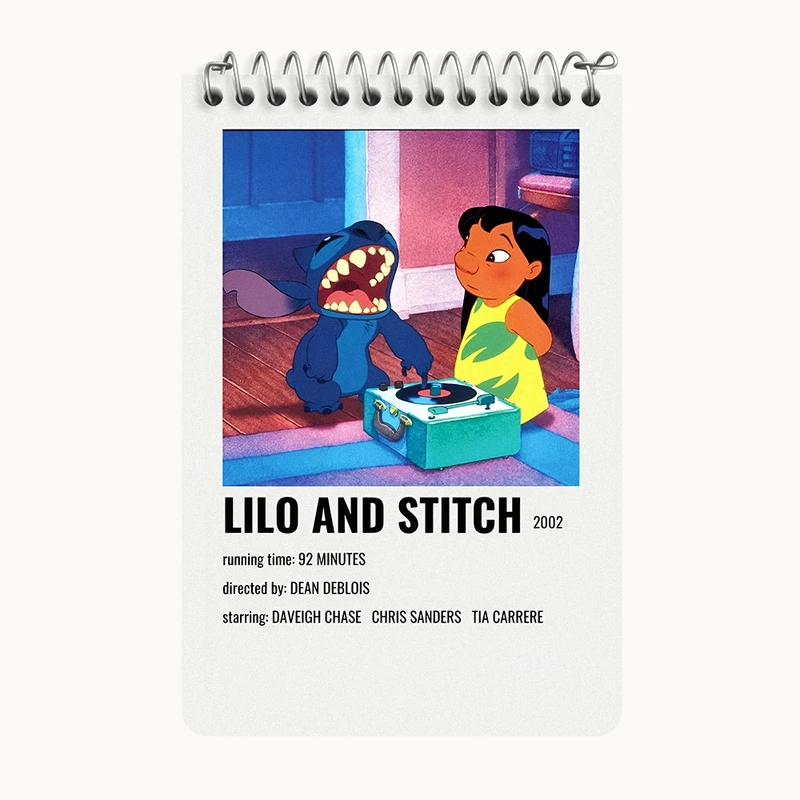 دفتر یادداشت 50 برگ خندالو طرح لیلو و استیچ (Lilo & Stitch) کد F14208