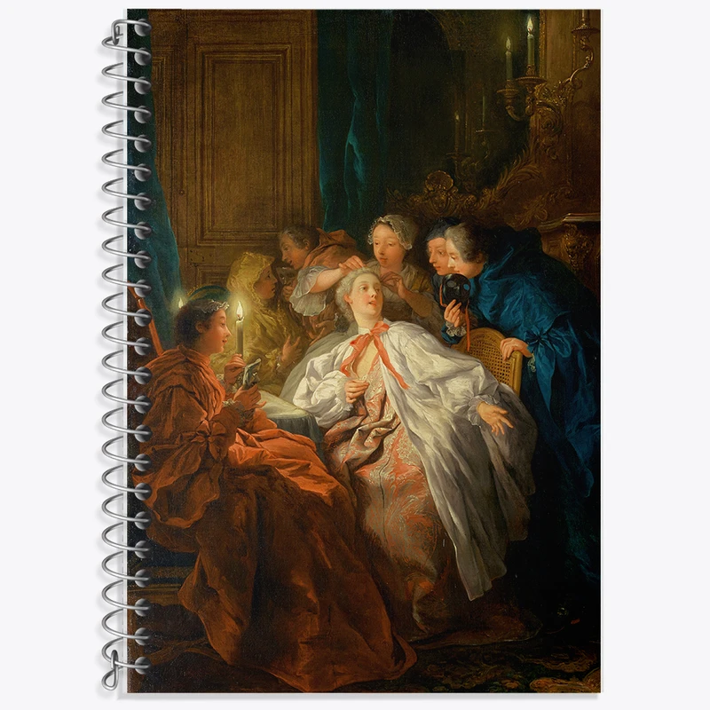 دفتر نت موسیقی 50 برگ خندالو طرح نقاشی قبل از توپ اثر ژان فرانسوا دو تروی کد F12313