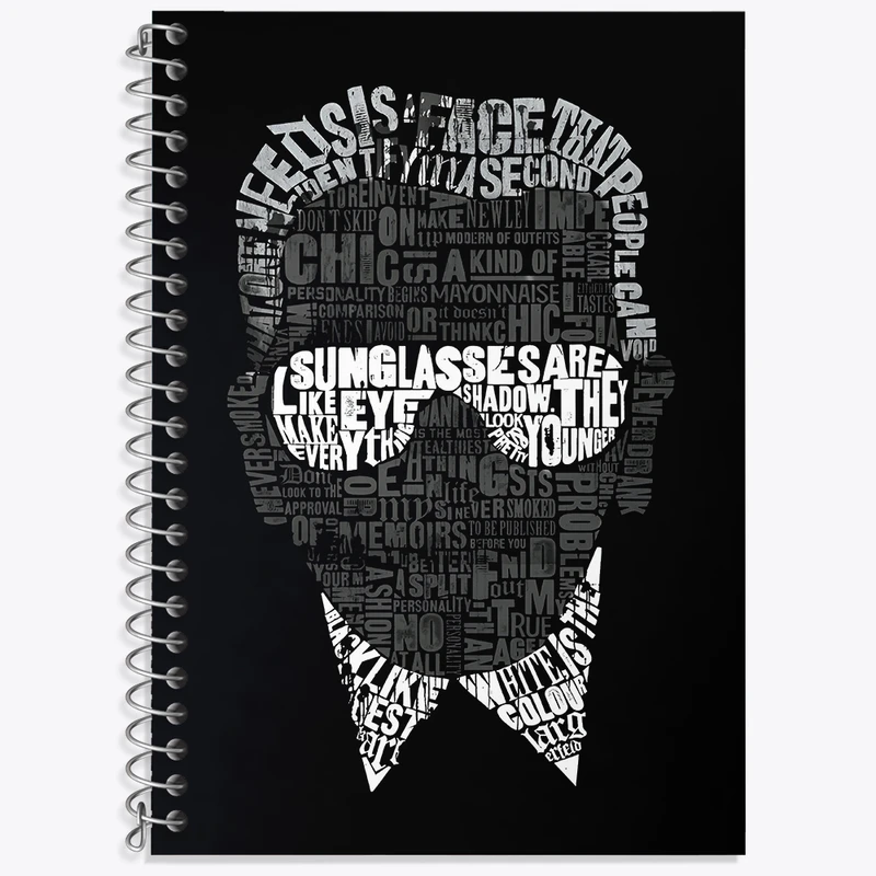 دفتر نت موسیقی 50 برگ خندالو طرح کارل لاگرفلد کد F4096