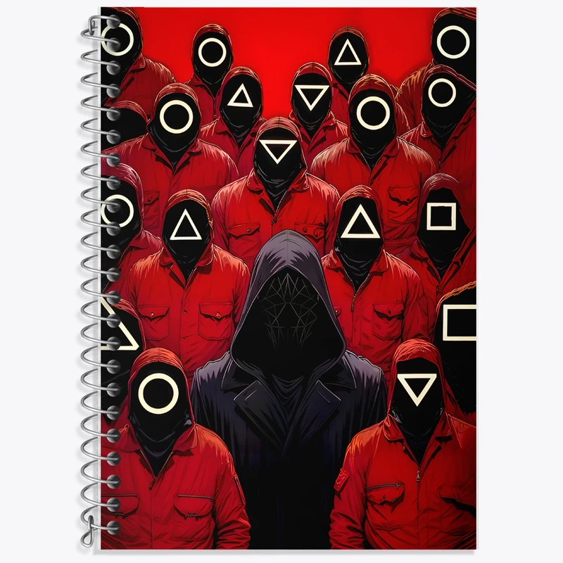 دفتر نت موسیقی 50 برگ خندالو طرح بازی مرکب (Squid Game) کد F11871