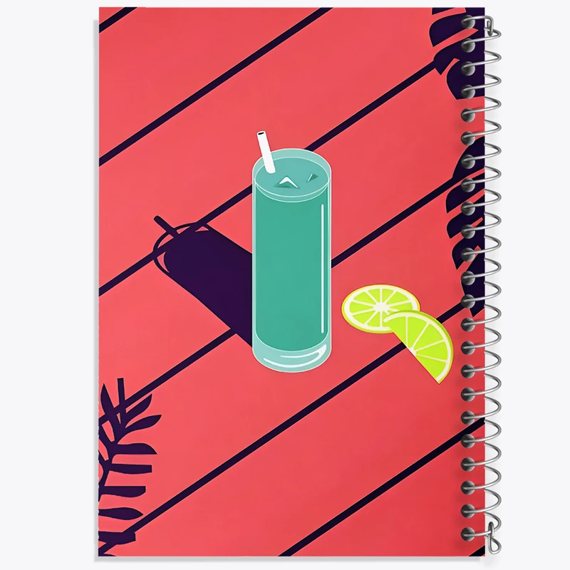 دفتر مشق 50 برگ خندالو طرح آبمیوه کد F10427