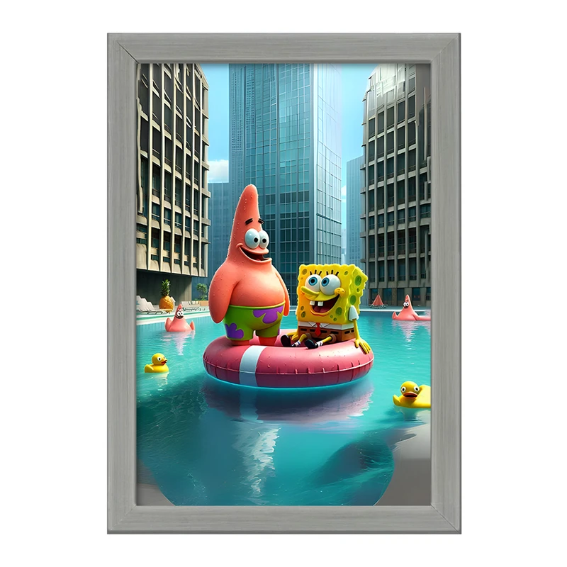 تابلو خندالو طرح باب اسفنجی و پاتریک کد F11715