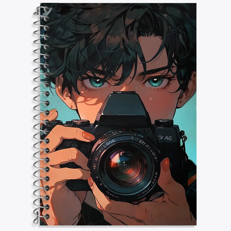 دفتر زبان دوخط 50 برگ خندالو طرح پسر عکاس کد N7272